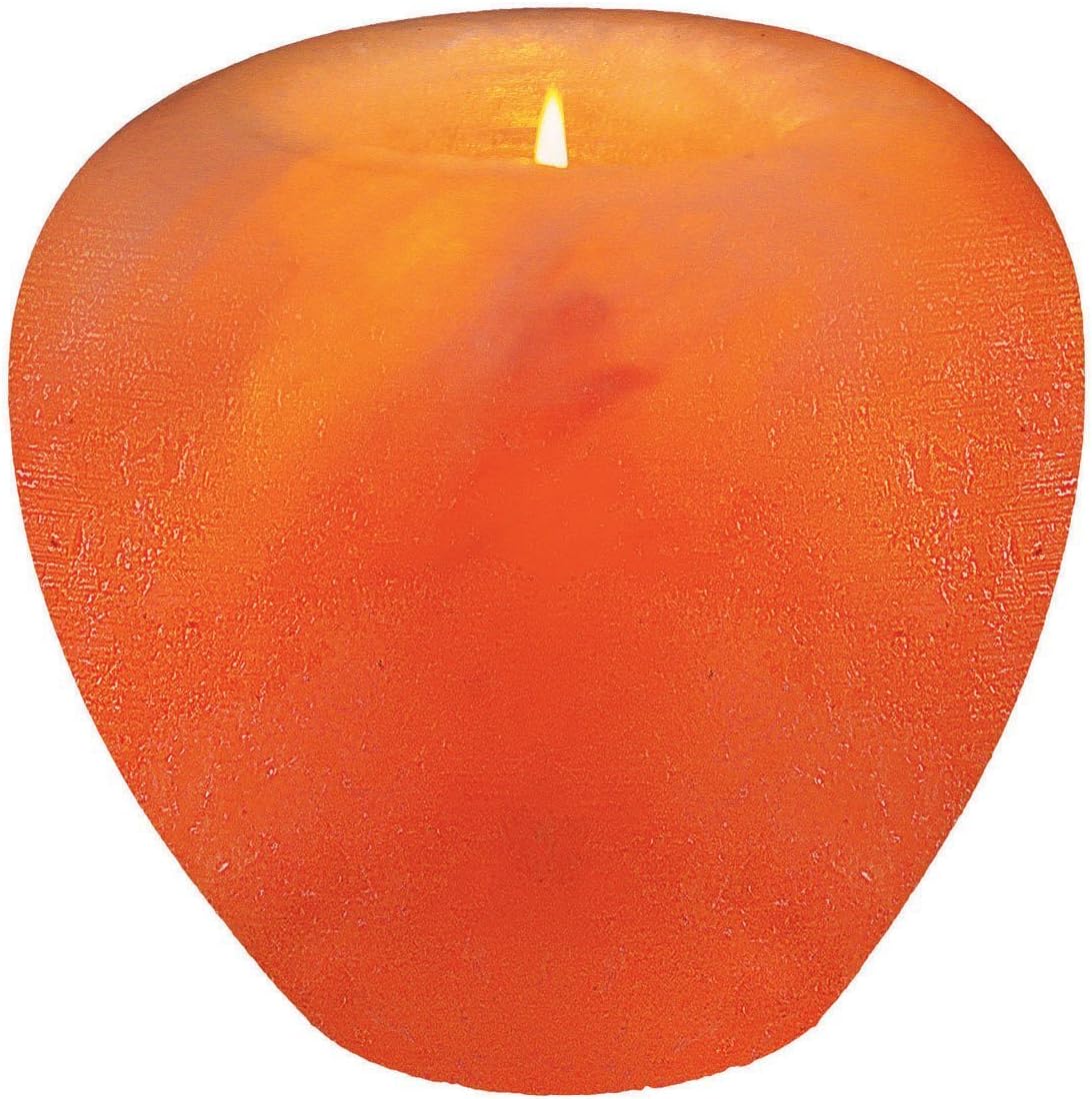 Himalayan Crystal Salt Tea Light Candle Holder (Apple Shape)
