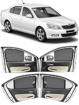 Autofact Car Sunshades for Skoda Laura, UV Protection, Useful Car Accessories, Custom fit Sun Shades for Side Windows, Set of 4