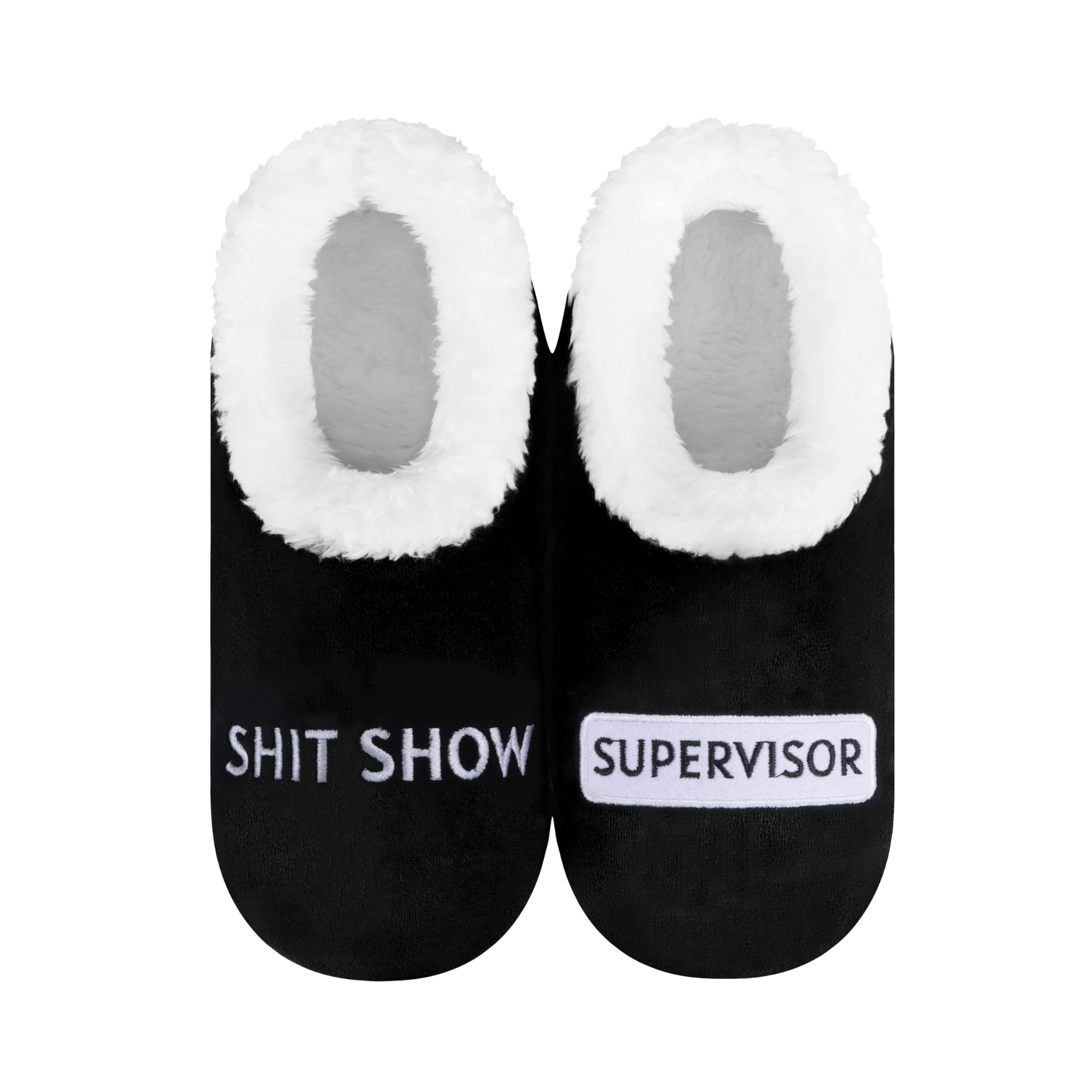 Snoozies Slipper Socks -Funny Quote