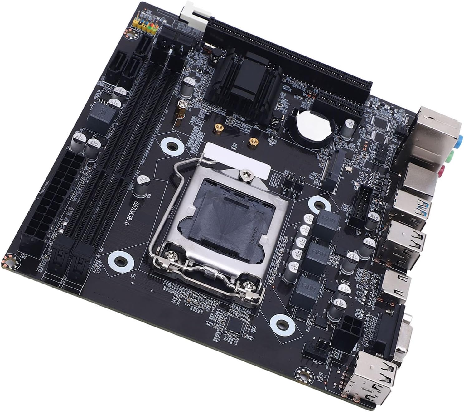 H81 Motherboard LGA 1150, High Performance Micro ATX Gaming Motherboard with M.2 Slot for 4th Gen i3 i5 i7 CPUs and PC Builders