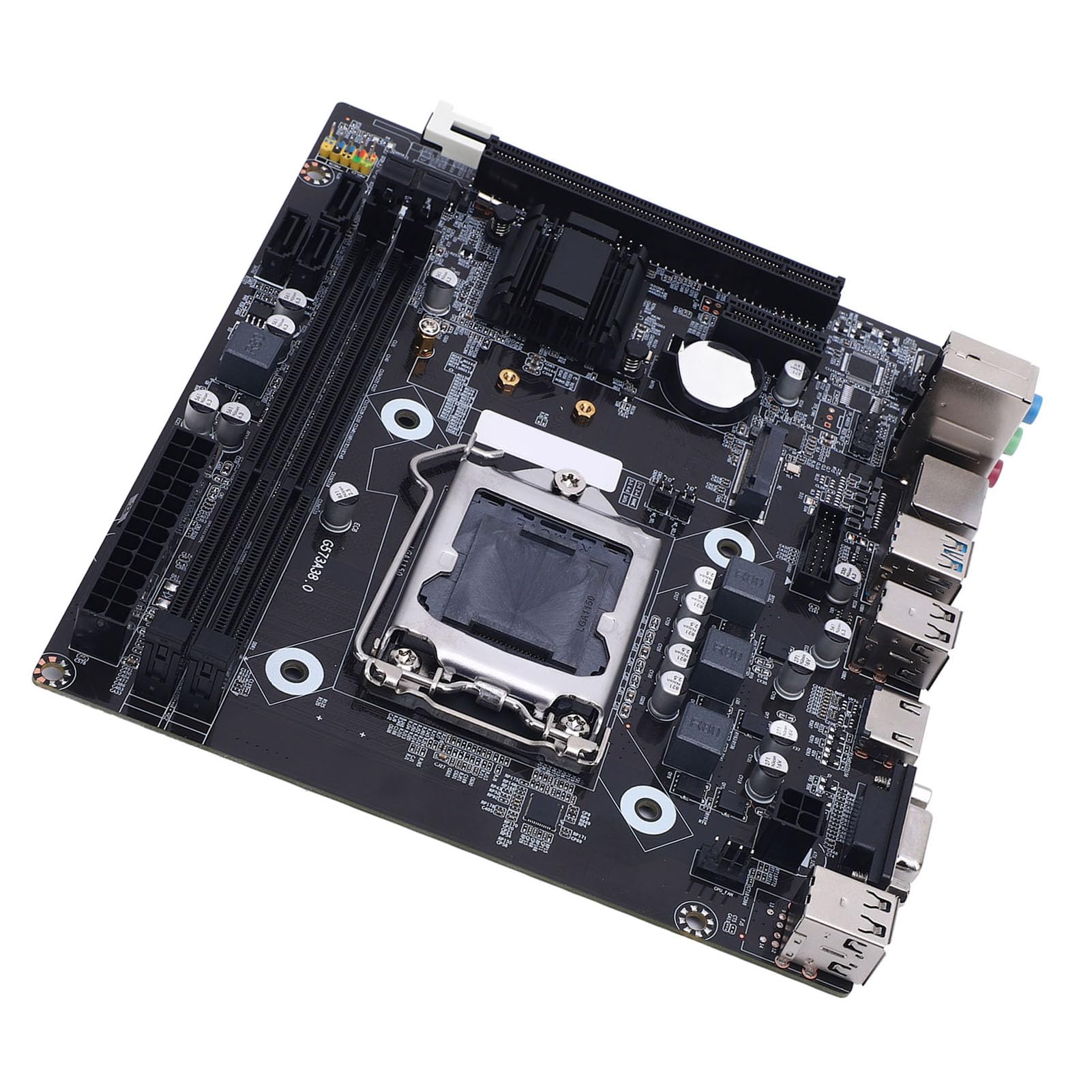 Tonysa H81 LGA 1150 Placa Base con Ranura M.2, Micro ATX para 4th Gen I3 I5 I7 y E3 V3 CPU, Soporte DDR3 1600MHz, USB 3.0 SATA 3