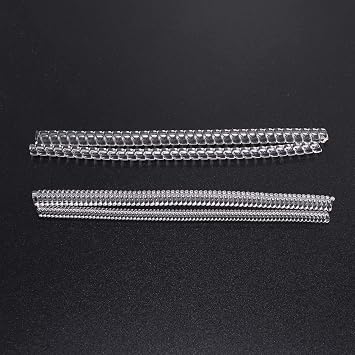4pcs/lot Transparent Spiral Based Ring Tools Spring Coil Ring Size Adjuster Guard Tightener Reducer Resizing Tool for Jewelry Flat-4mm- Small