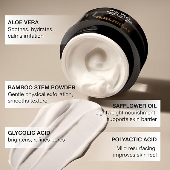 InfiniteAloe reparneu Skin Polish, Face Neck and Chest Microdermabrasion Polish for Rejuvenated Facial Skin - 1.7oz