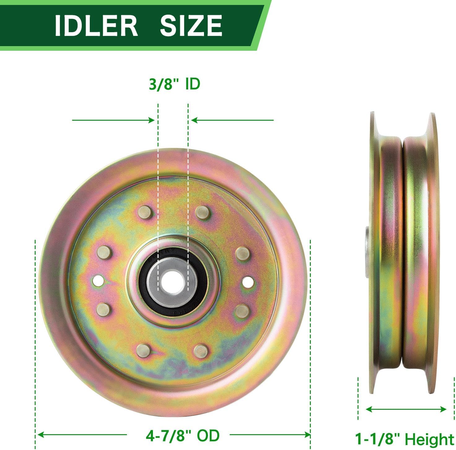 54 inch Deck Spindle Kit for MTD Cub Cad et RZT L54KH L54KW S54 Zero Turn Mower（3） Spindle 618-05137（3） Blade 742-0677 （2） Idler 753-04129（1） Idler 756-04511B（1） Be lt 954-04329