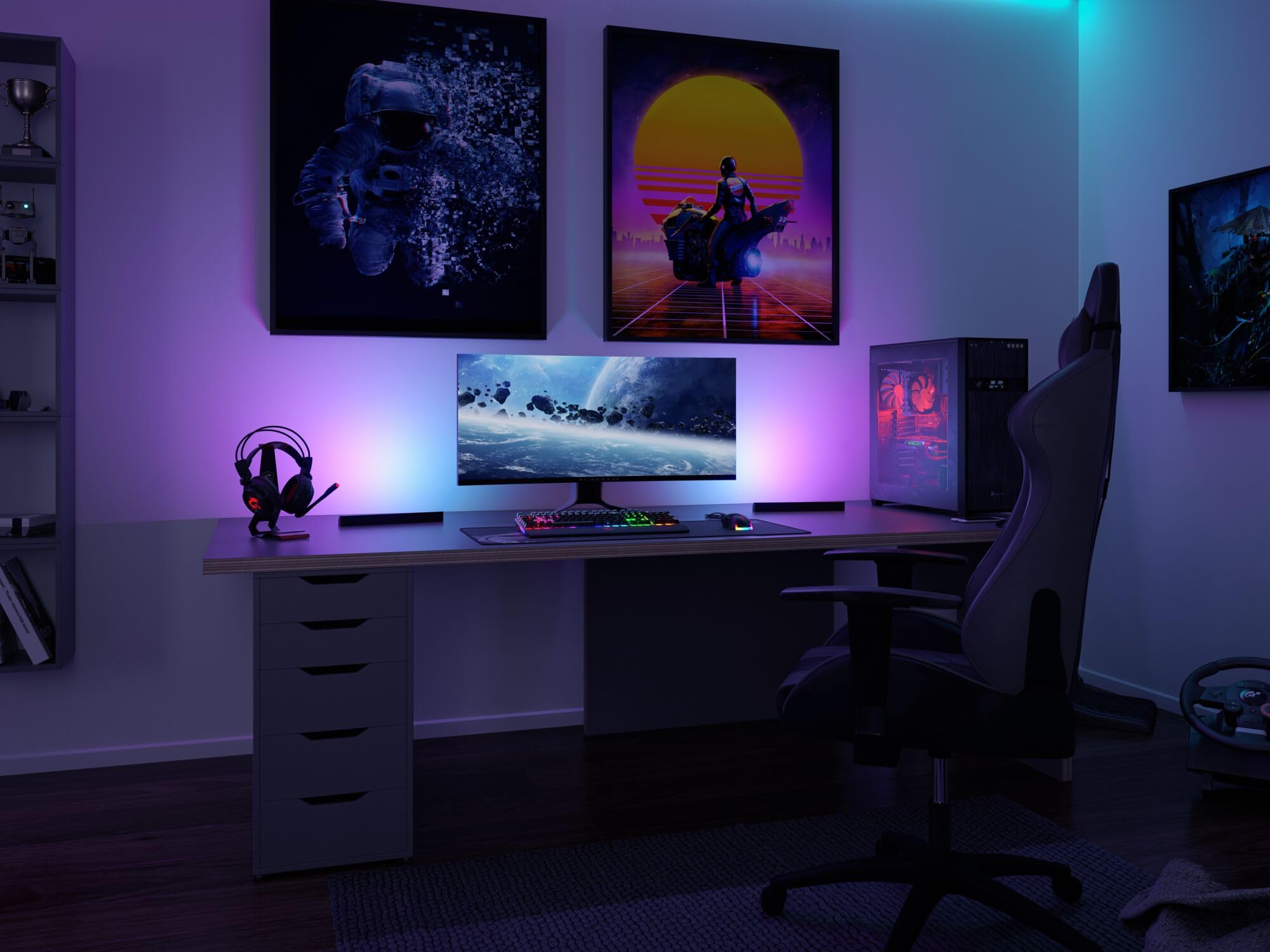 Paulmann 78878 EntertainLED Barre lumineuse LED RVB à intensité variable 2 x 0,6 W 2 x 24 lm RVB