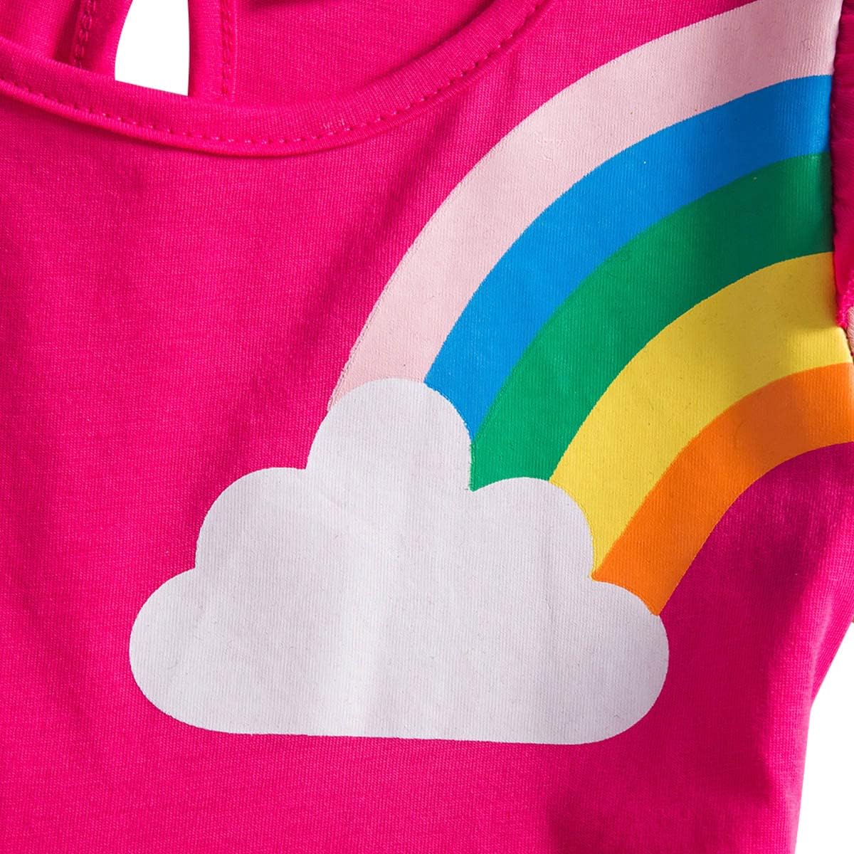 Baby Girls Casual Dress Cotton Kids Outfit Summer Short Sleeve Dresses 2-7 Years - Image 6