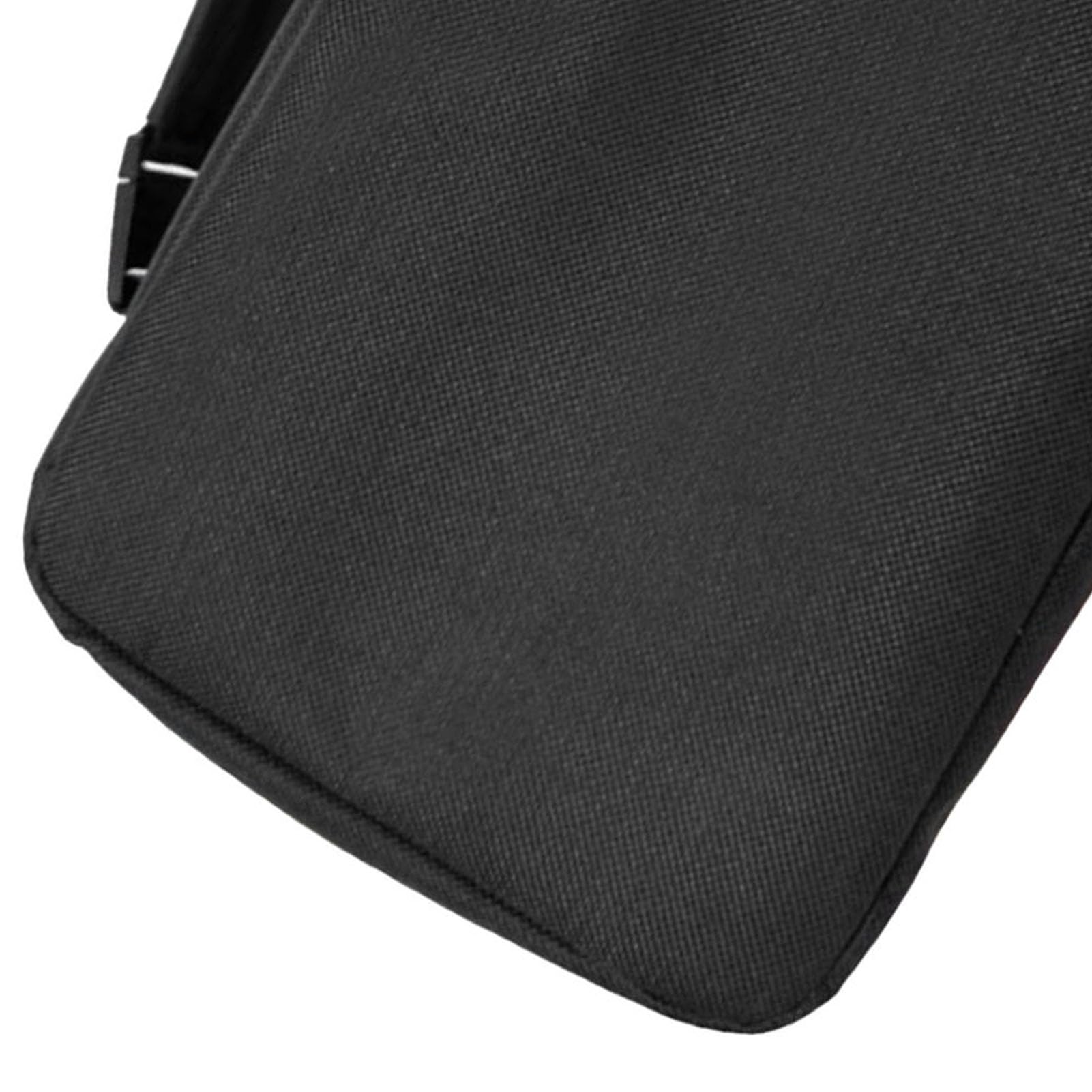 SIXRUN Borsa da Toilette da Viaggio Borsa da Toilette Sospesa in Tessuto Oxford 24 X 16 X 9 Cm Pieghevole Design a 3 Scomparti con Gancio Integrato Spazio Compatto per Viaggi di Lavoro Viaggi (BLACK)