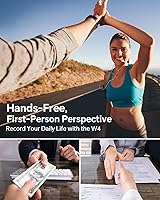 Vista 6 de BOBLOV Mini cámara corporal W4 4K, cámara portátil de 64 GB con clip giratorio de 360° y clip magnético, 120 minutos para grabación, fácil de usar