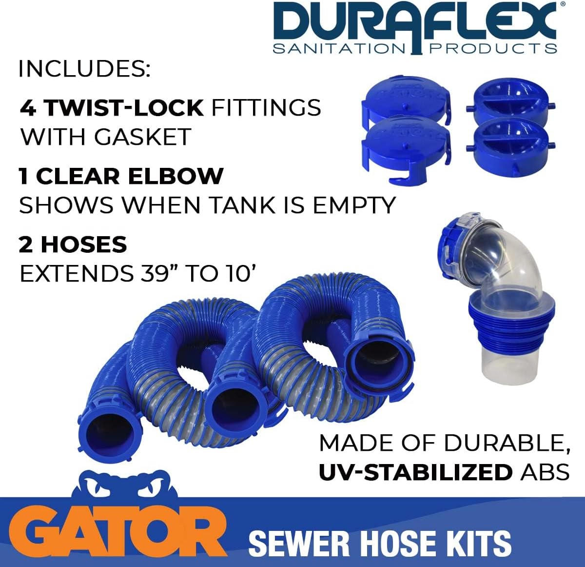 22006 Sewer Hose Kit 20 Plastic Rib