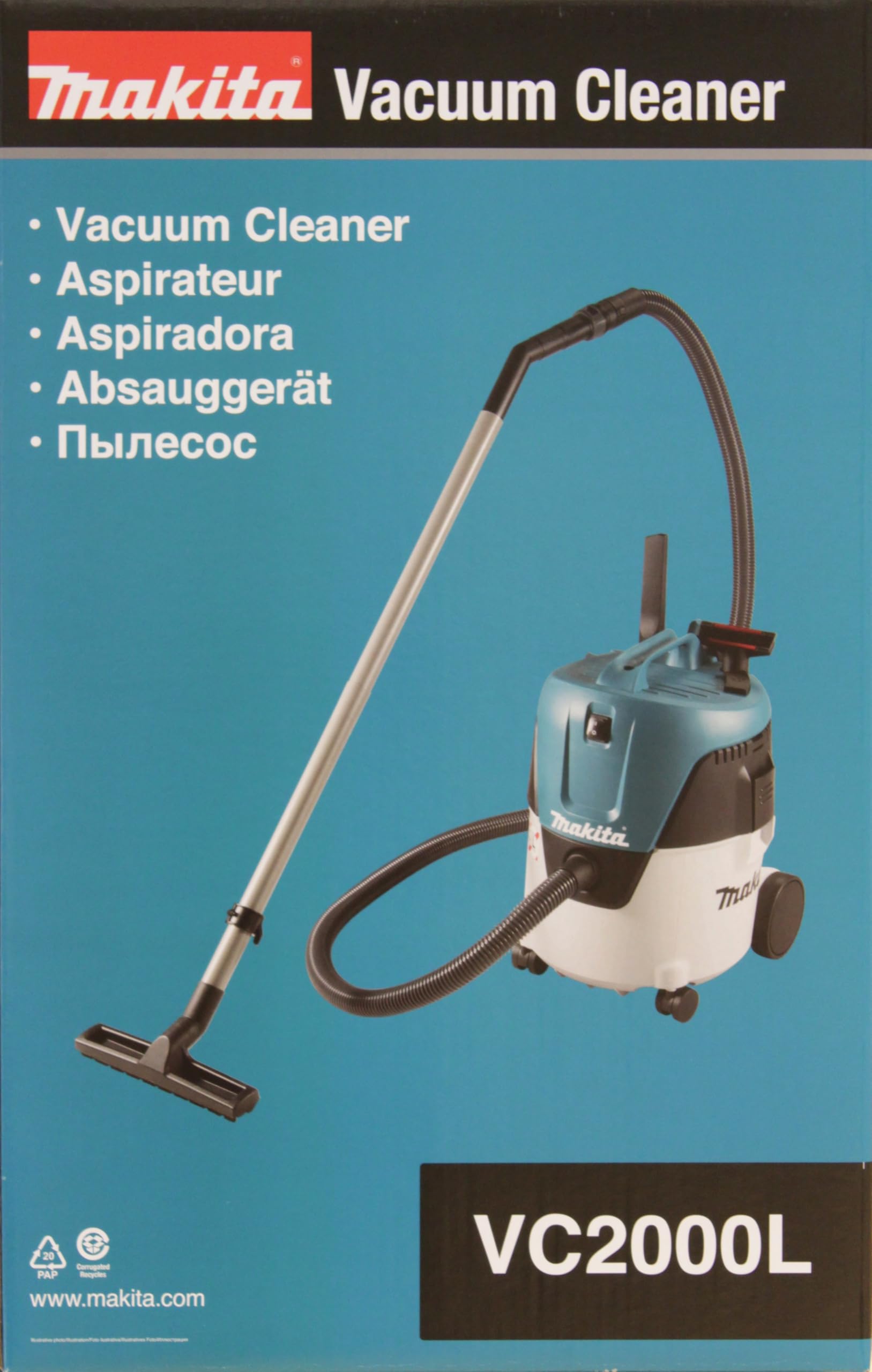Makita VC2000L/2 240V 20 Litrów Odkurzacz Klasy L