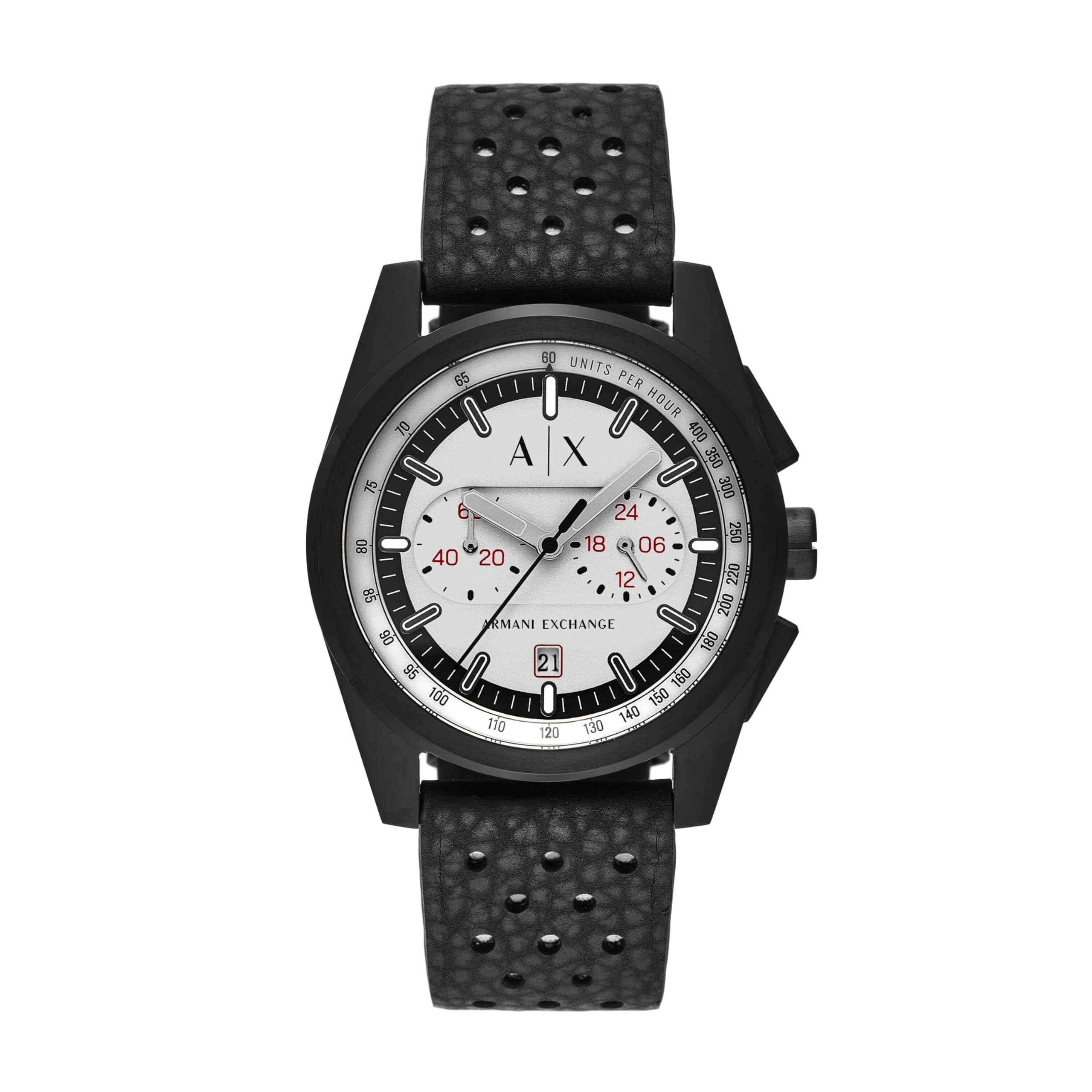 A|X Chronograph Watch for Men with Leather, Stainless Steel or Silicone Band