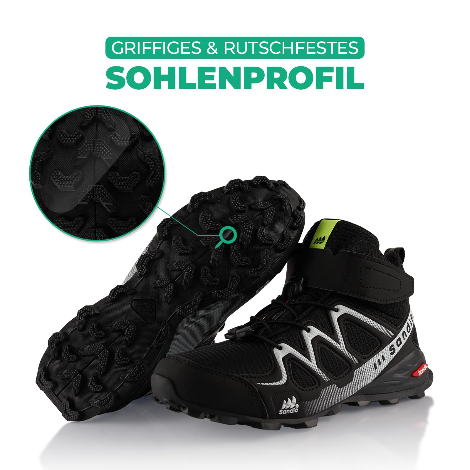Fusskleidung® Damen Herren Wanderschuhe Trail Running Stiefel Wanderstiefel