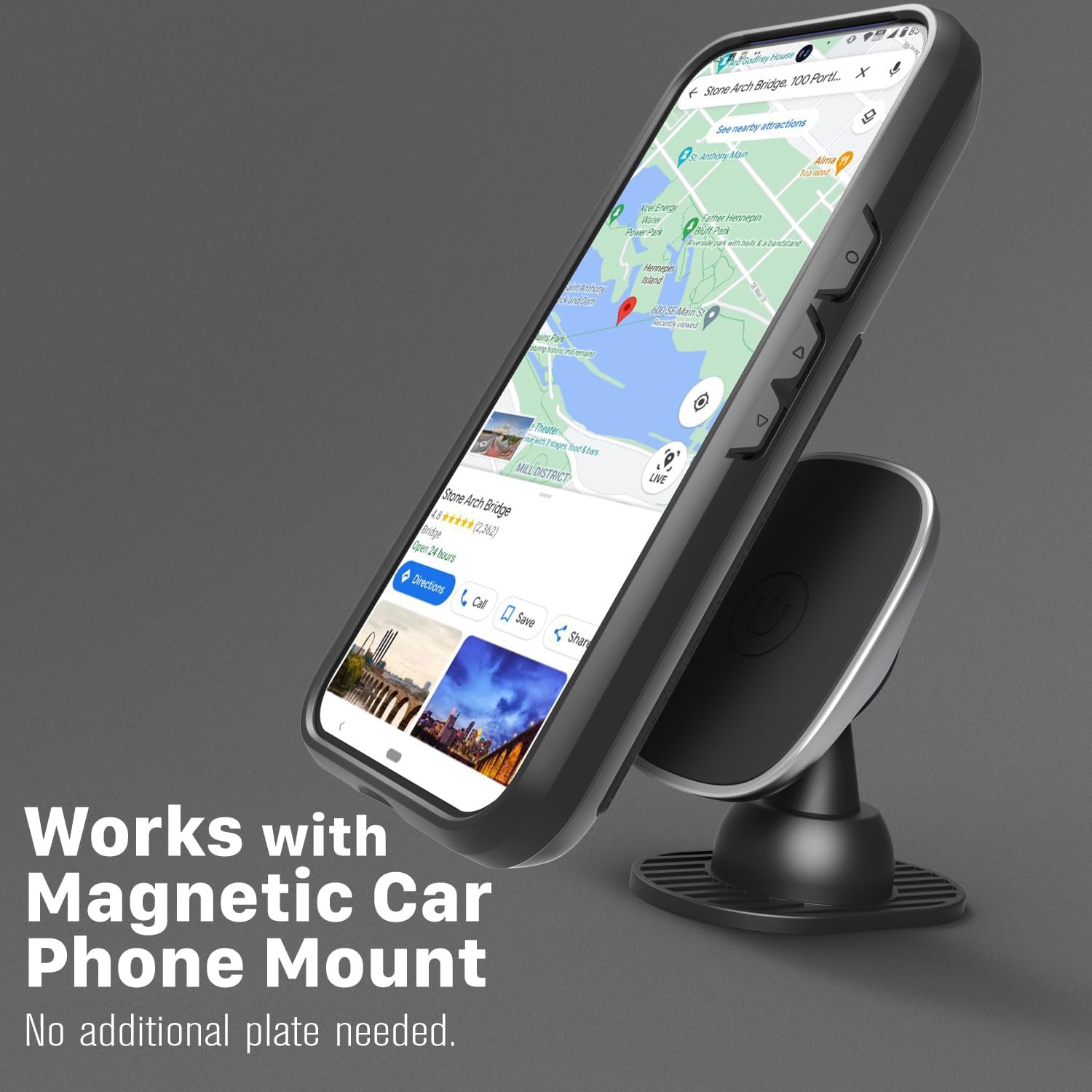 VENA vCommute for Google Pixel 10 Pro XL (2025) Wallet Case, [Military Grade Drop Protection] Flip Leather Cover Slot Card Holder with Kickstand - Black