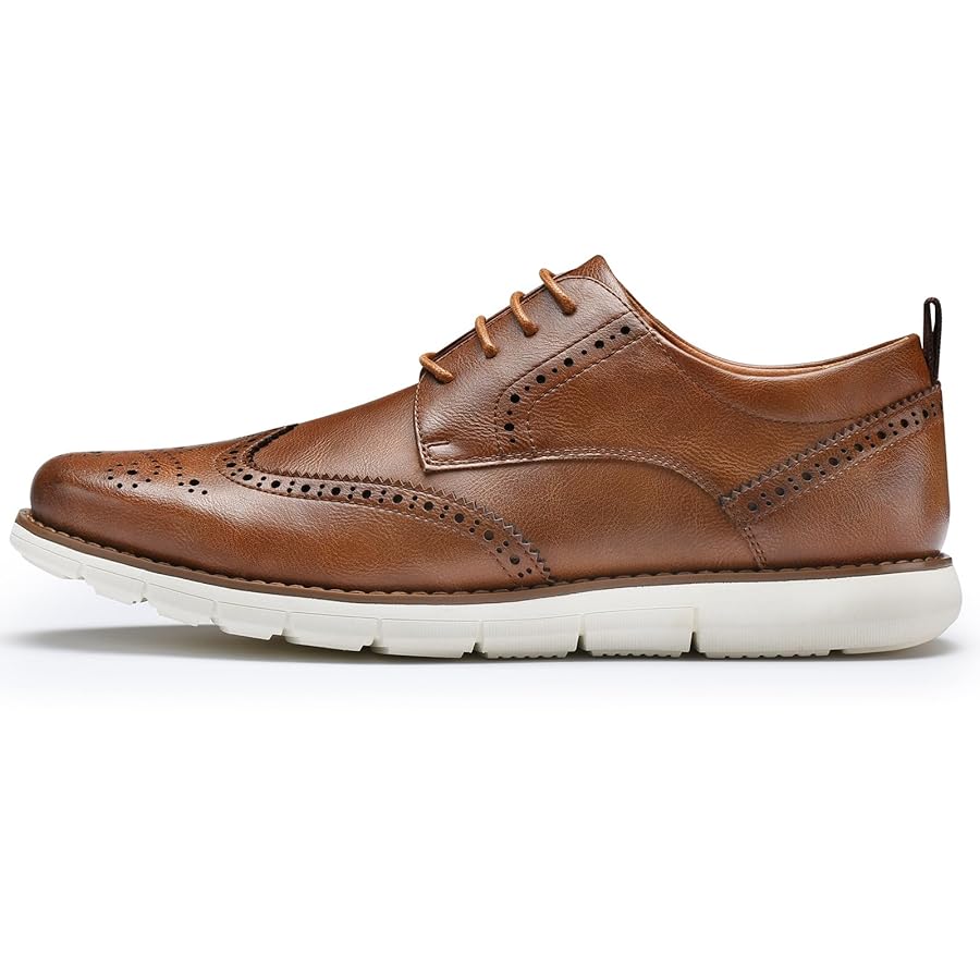 Amazon.com | CGRRBW Brown Mens Dress Shoes Casual Oxford