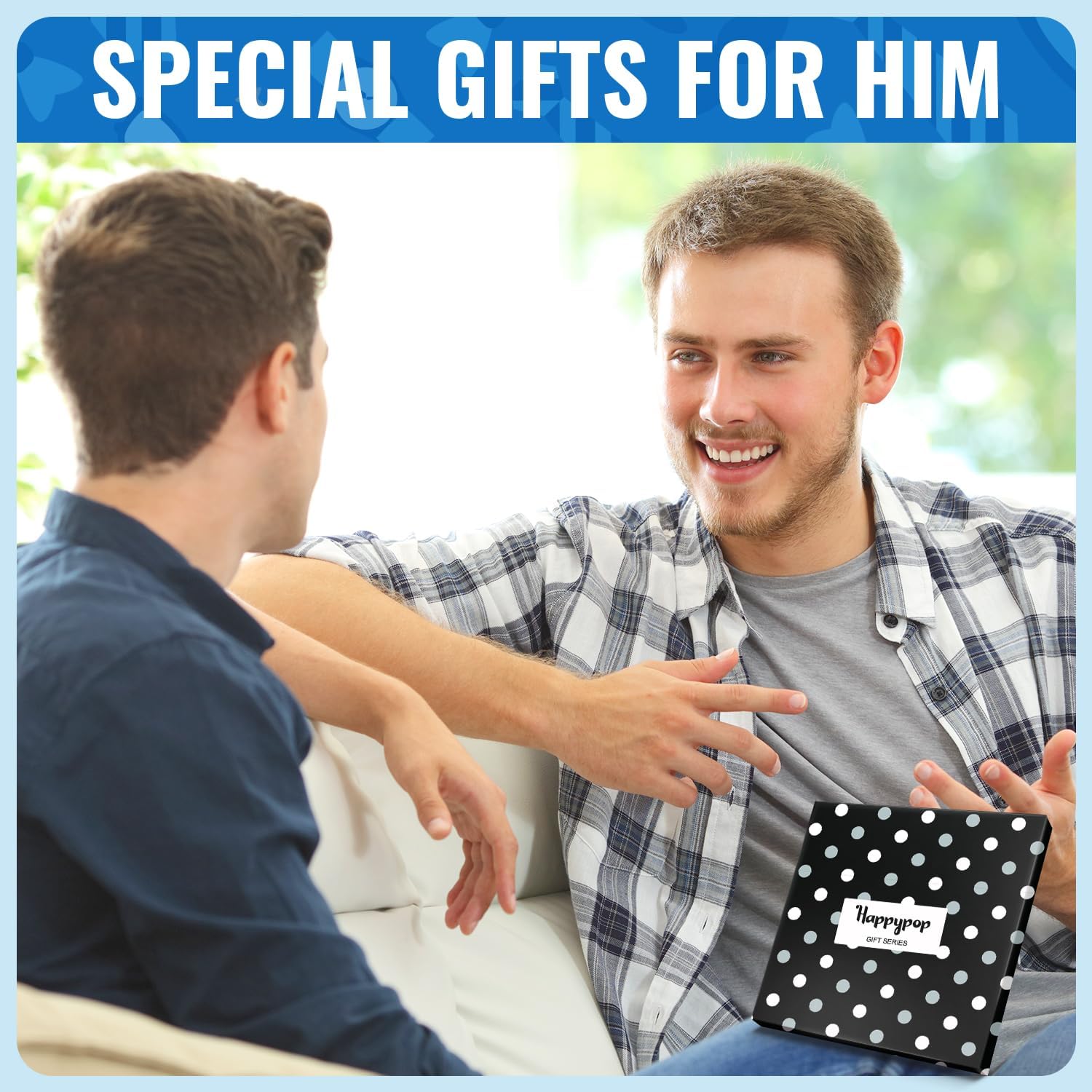 HAPPYPOP Gift Idea for Him - New Dad Gifts, Fathers Day Socks for Grandpa Dad Son - Image 2