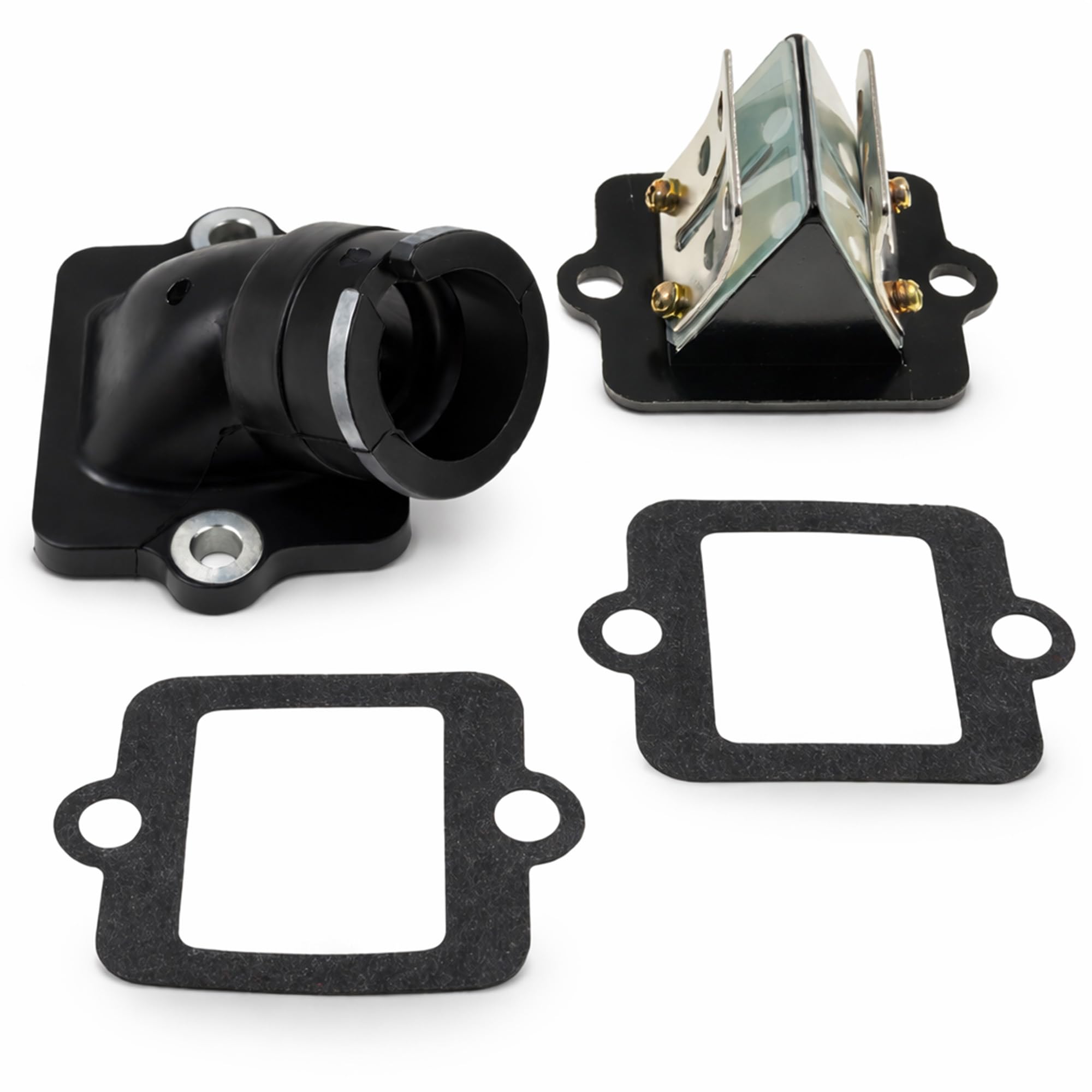 Juego tobera de admisión 2EXTREME con bloque de láminas y juntas compatible con Piaggio NRG, TPH, Zip y Gilera Runner