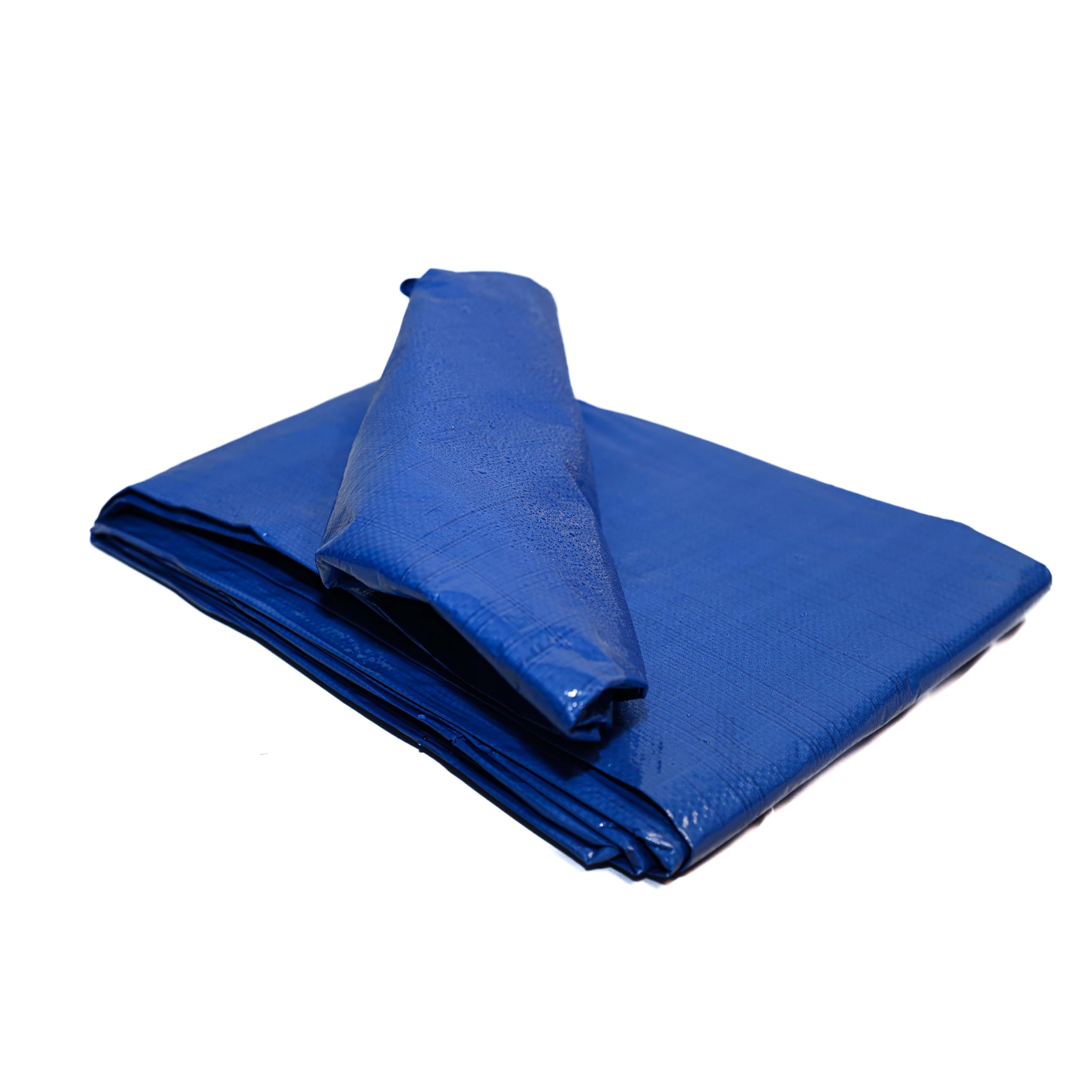 TARPAFLEX 9m x 14m Blue Tarpaulin Waterproof Tarp Sheet Cover, 110gsm Multipurpose Groundsheet With UV Protection & Shrinkproof Material