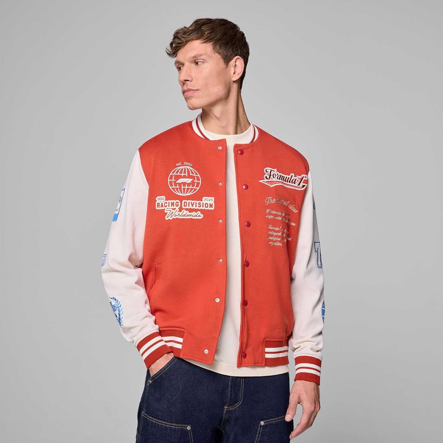 Formula 1 Heritage Varsity Jacket Red - Image 2