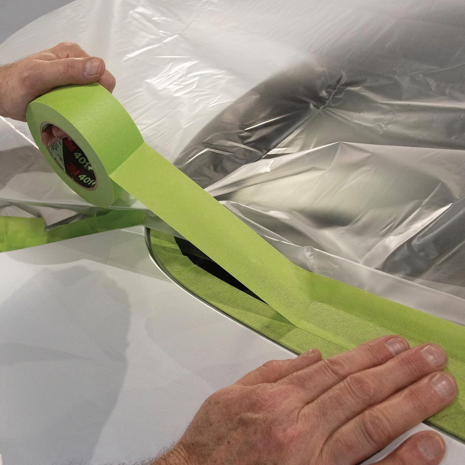 3M Scotch 401+ High Performance Green Masking Tape – 2 inches x 60 Yards (48mm x 55m), Heat Resistant up to 250°F, Clean Removal, Ideal for Automotive and Industrial Applications, 12 Rolls