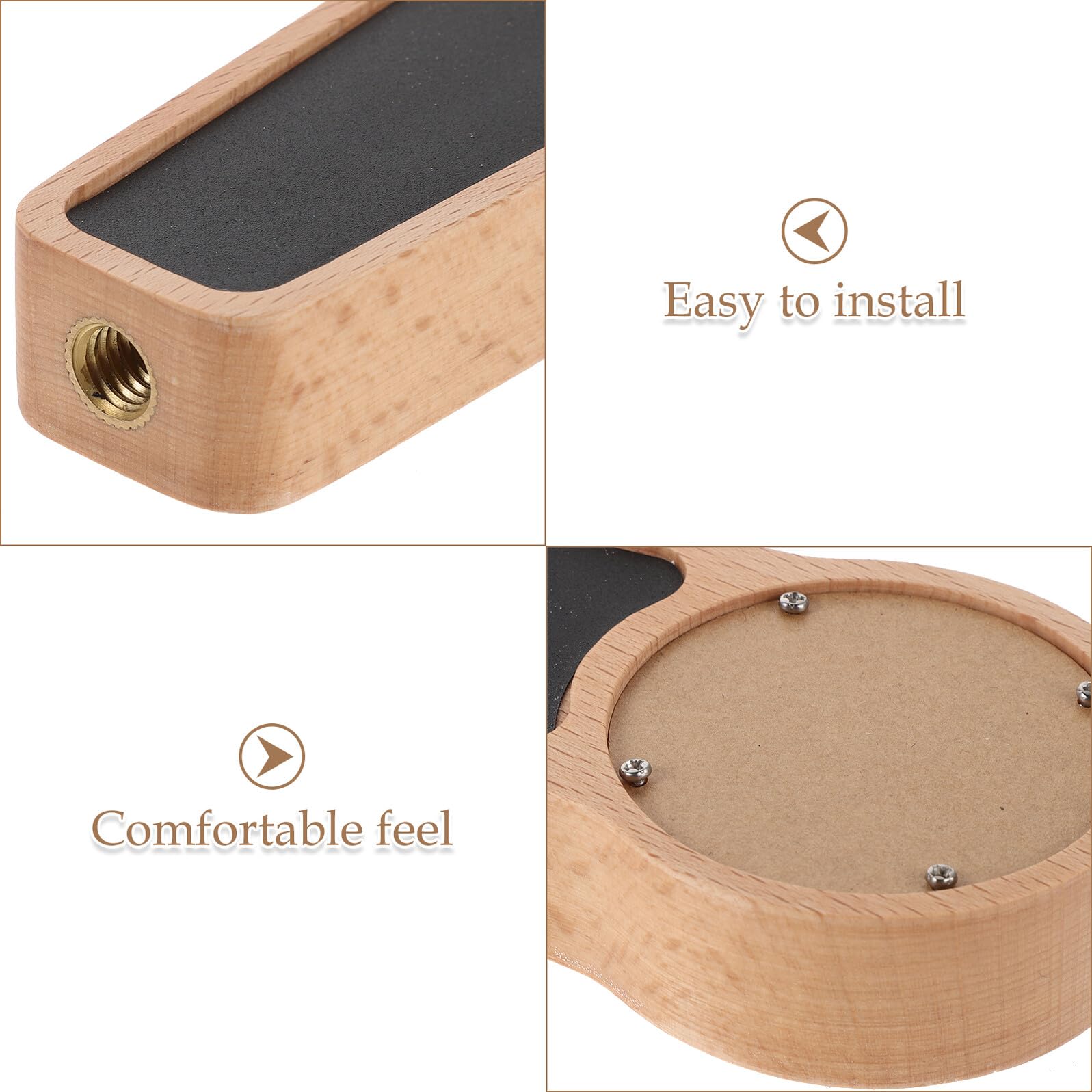 Maniglia in Legno per Rubinetto di Birra Lavagna, Impugnatura Ergonomica per Fusti da 3/8", Adatta per Birrerie, Matrimoni e Decorazioni per Bar