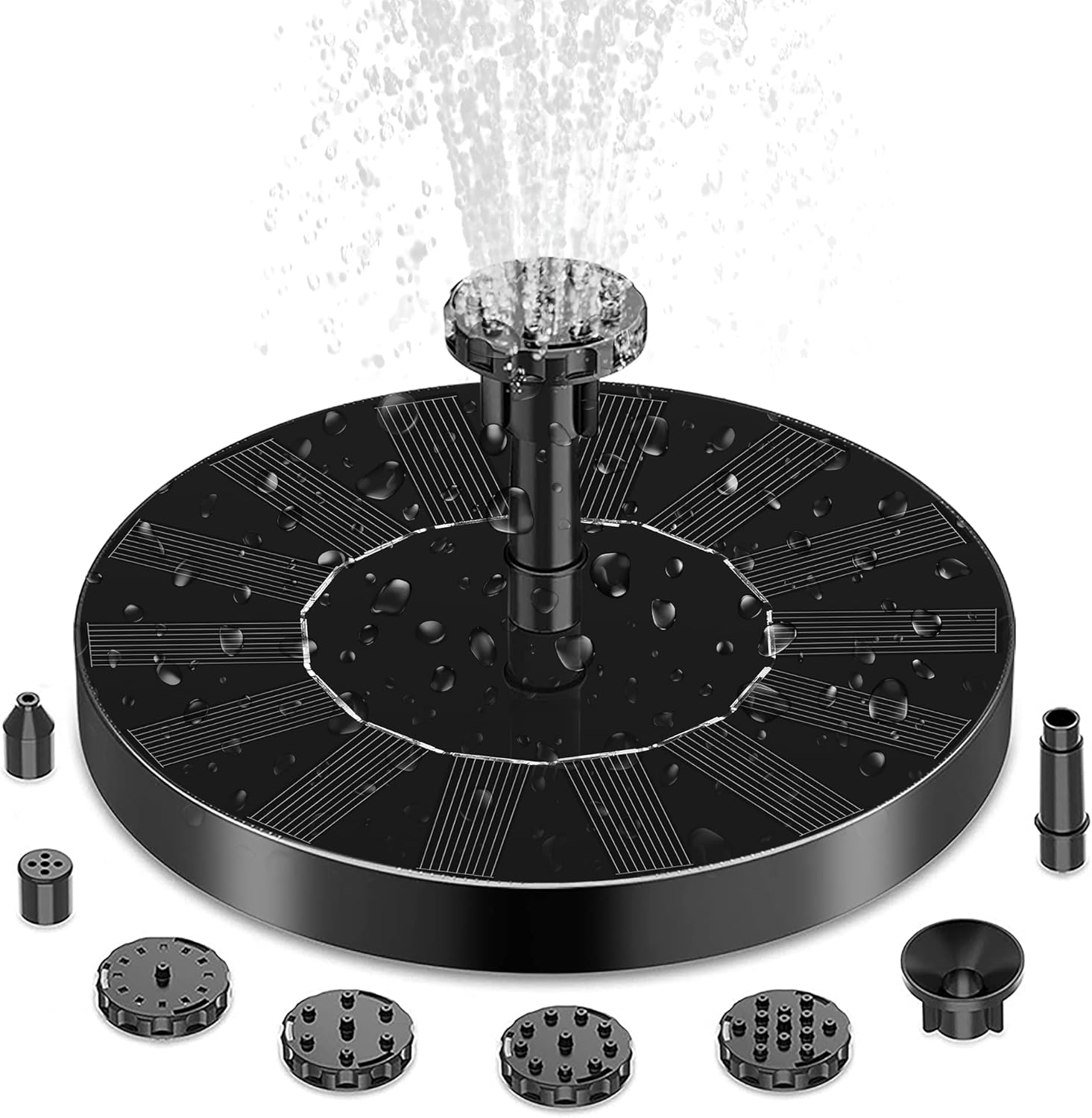 BSR Solar Fountain for Birdbath, 3.0W Solar Water Fountain