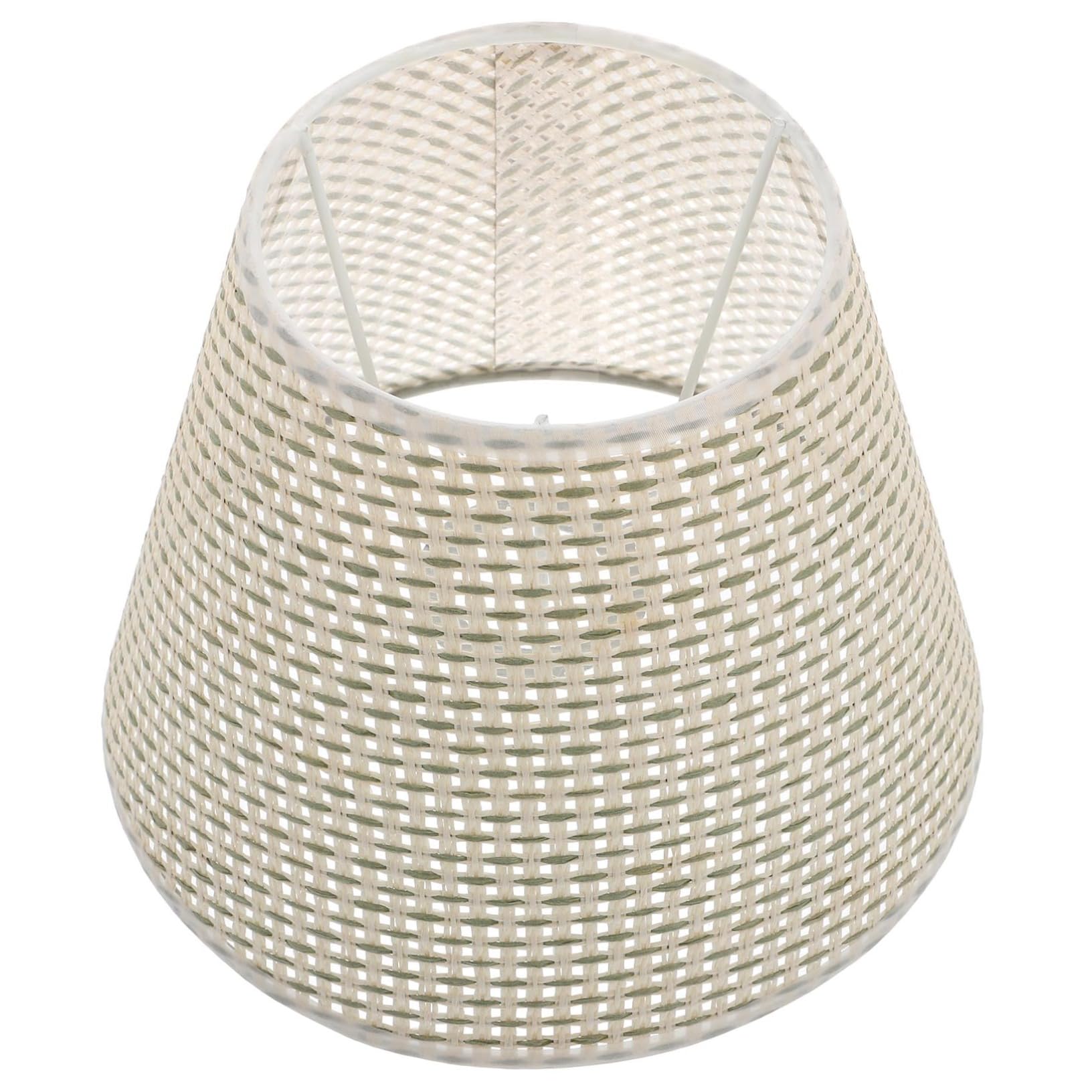 Levemolo Rattan Lamp Shade Seagrass Lampshade Decorative Lamp Cover Unique Design for Living Room Bedroom