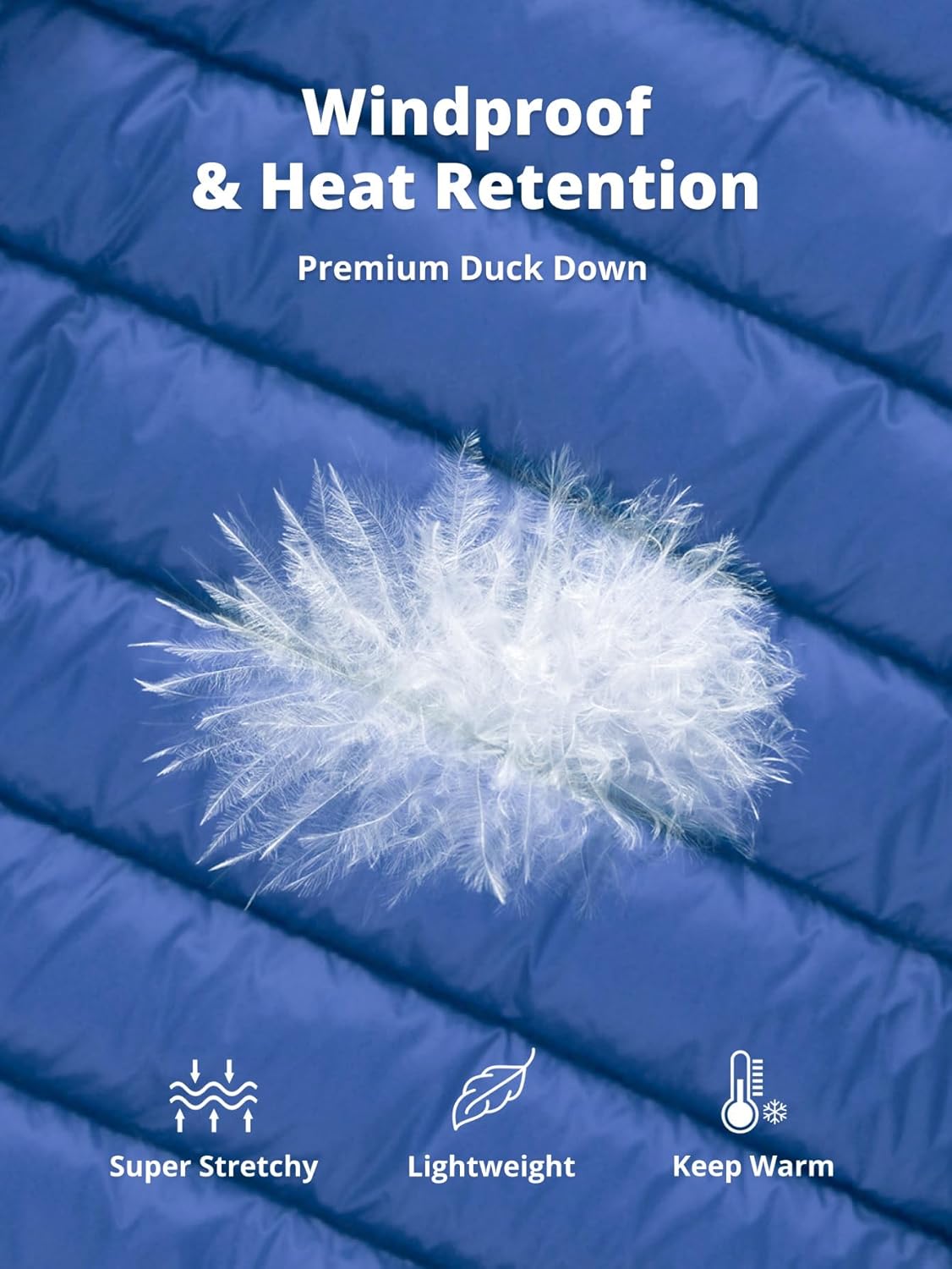 CAMEL CROWN Women's Down Jackets Lightweight Puffer Jackets Packable Quilted Winter Coat Hooded Outerwear With Chest Pocket - Image 3