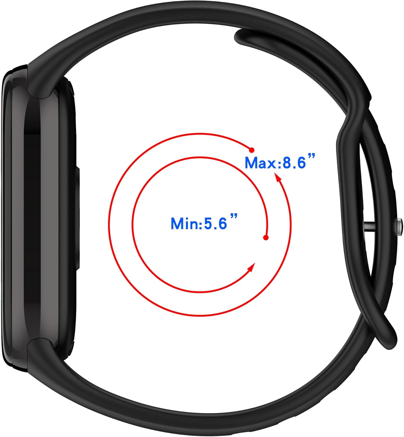 FitTurn 1Pcs Bands for Xiaomi Band 10 9 8 for Women/Men,Sport Waterproof Silicone Strap for Xiaomi Band 10 9 8 Watch Band Replacement Wristband Starlight image 3 of 8 B0DQ83YPKG