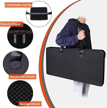 LTGEM DJ Controller Bag Case Compatible with Pioneer DJ DDJ-1000, DDJ-FLX10, DJ DDJ-REV7, DDJ-REV5, DDJ-FLX6-GT, DDJ-1000SRT, AlphaTheta DDJ-GRV6, RANE FOUR DJ Controller (Outside: 33.7x16.5x5.7)