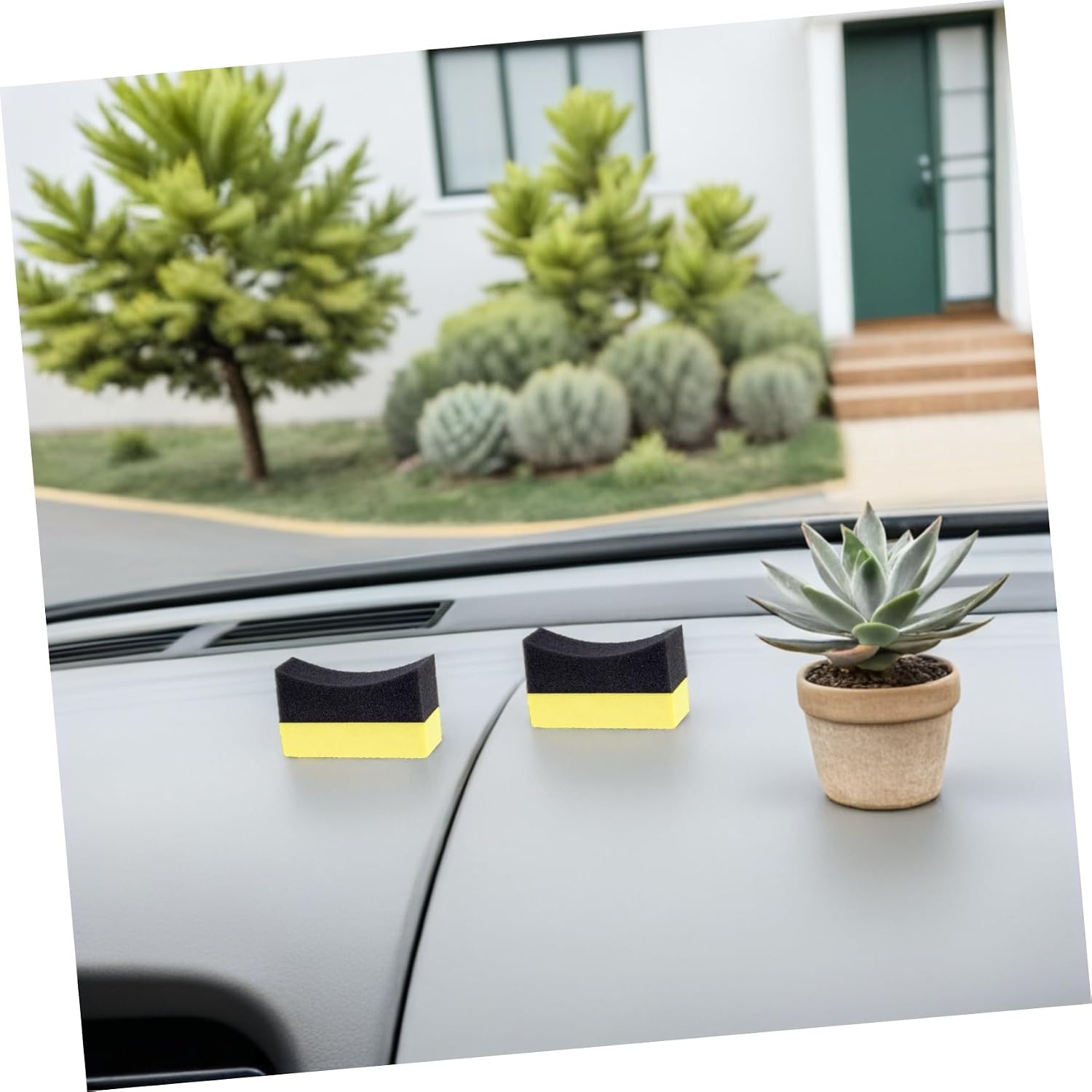 Milisten 10pcs Tire Dressing Applicator Pads Portable Wax Polishing Sponge for Car Interior Cleaning and Tire Shine Sponges for Effective Detailing and Finishing