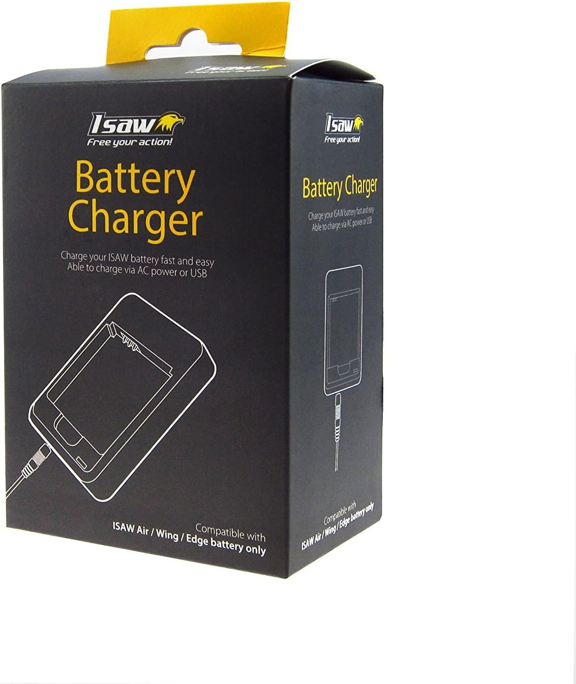 ISAW Battery Charger for Air/Wing/Edge Battery AC Power or USB