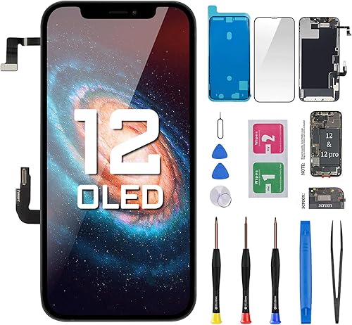 OLED para iPhone 12 reemplazo de pantalla con altavoz frontal sensor de proximidad OLED para iPhone 12 Pro 3D pantalla táctil digitalizador 6.1