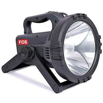 FOS Led Search Light 20W With 10400 Mah Lithium-Ion Battery (Range Up To 2 Km.) 2 Modes Rechargeable Handheld Torch - 1 Year Warranty - Bis Certified, 2050 Lumen