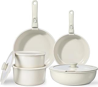 Sponsored You’re seeing this ad based on the product’s relevance to your search query.Learn more about this advertisement GiPP Pot Set with Removable Handle, 11-Piece Pan Set with Ceramic Non-Stick Coating, Induction Cooking Pot Set, Oven-Safe, for All Types of Cookers, White