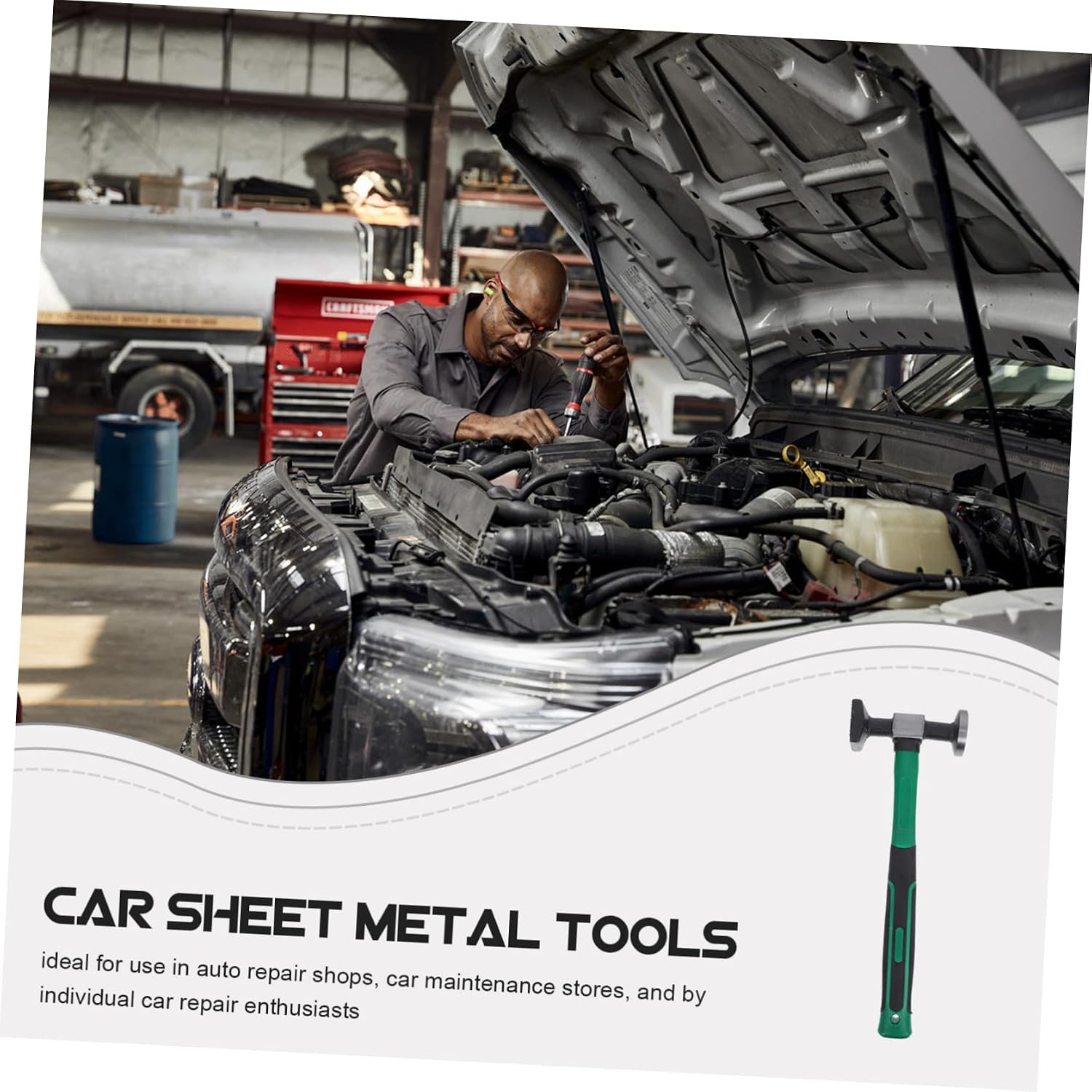 Auto Body Hammer for Vehicle Tools, High Carbon Steel