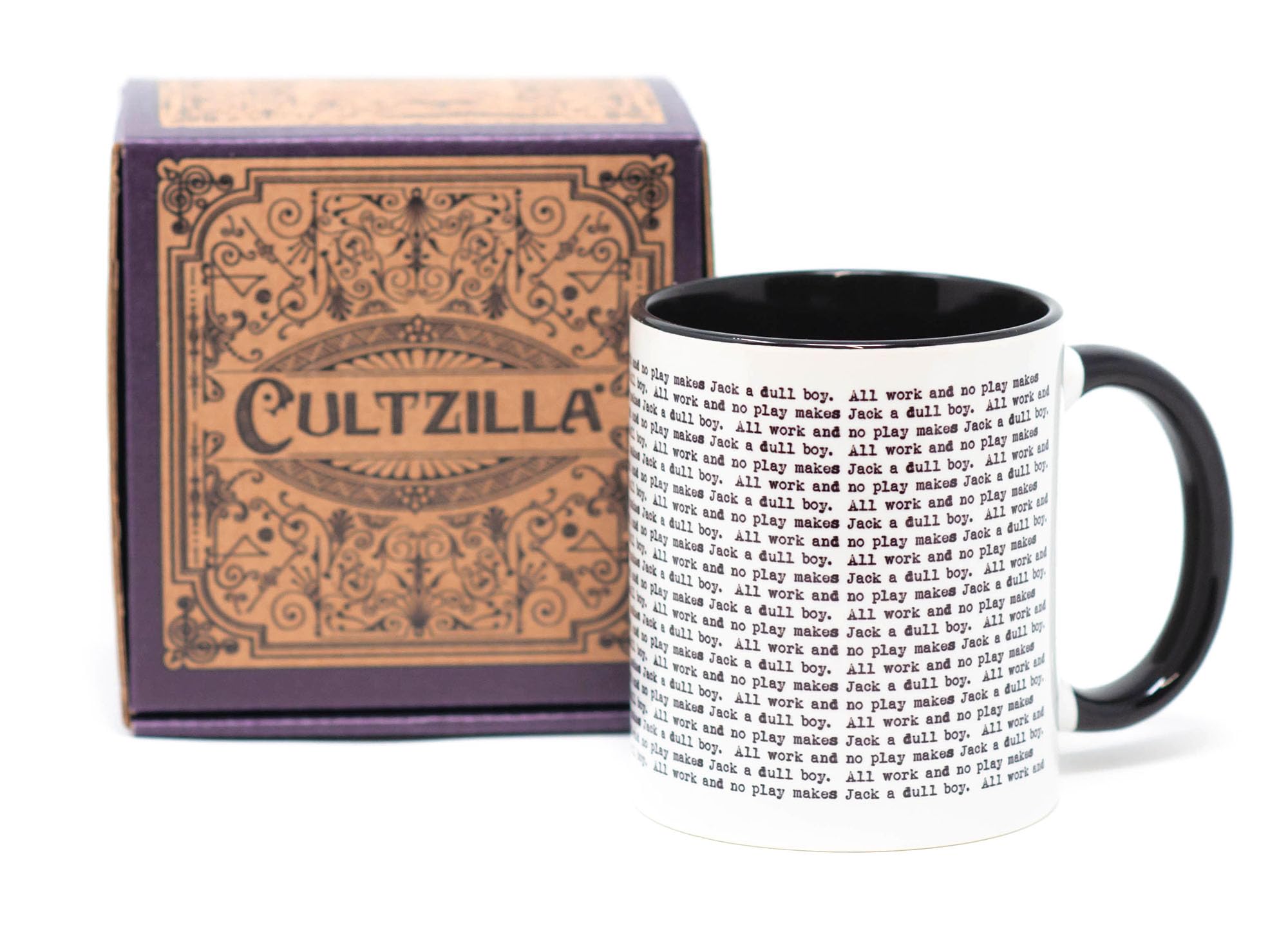 Cultzilla Black The Shining 'All Work And No Play' Mug