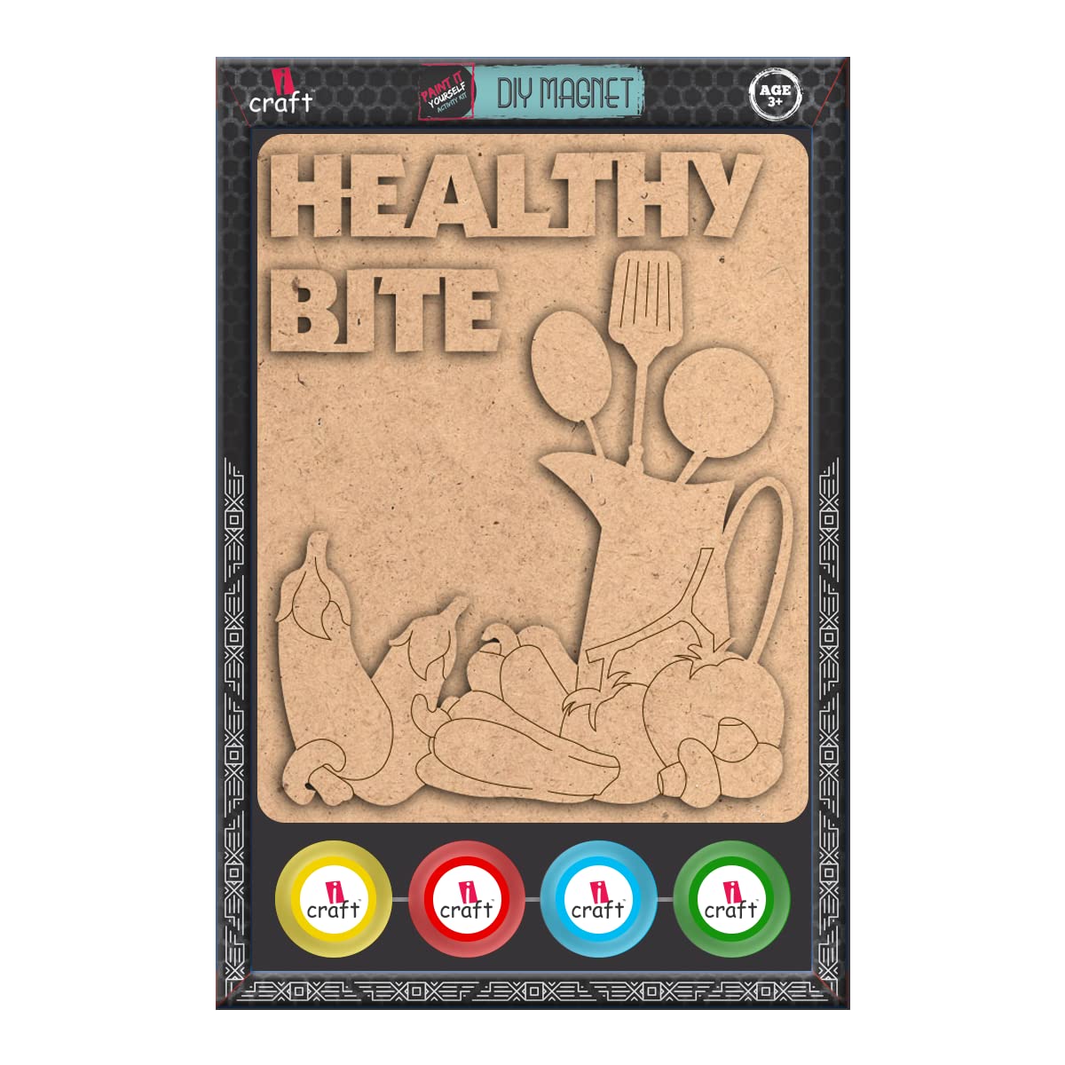 iCraft DIY Art and Craft DIY Fridge Making Kit Pack with 4