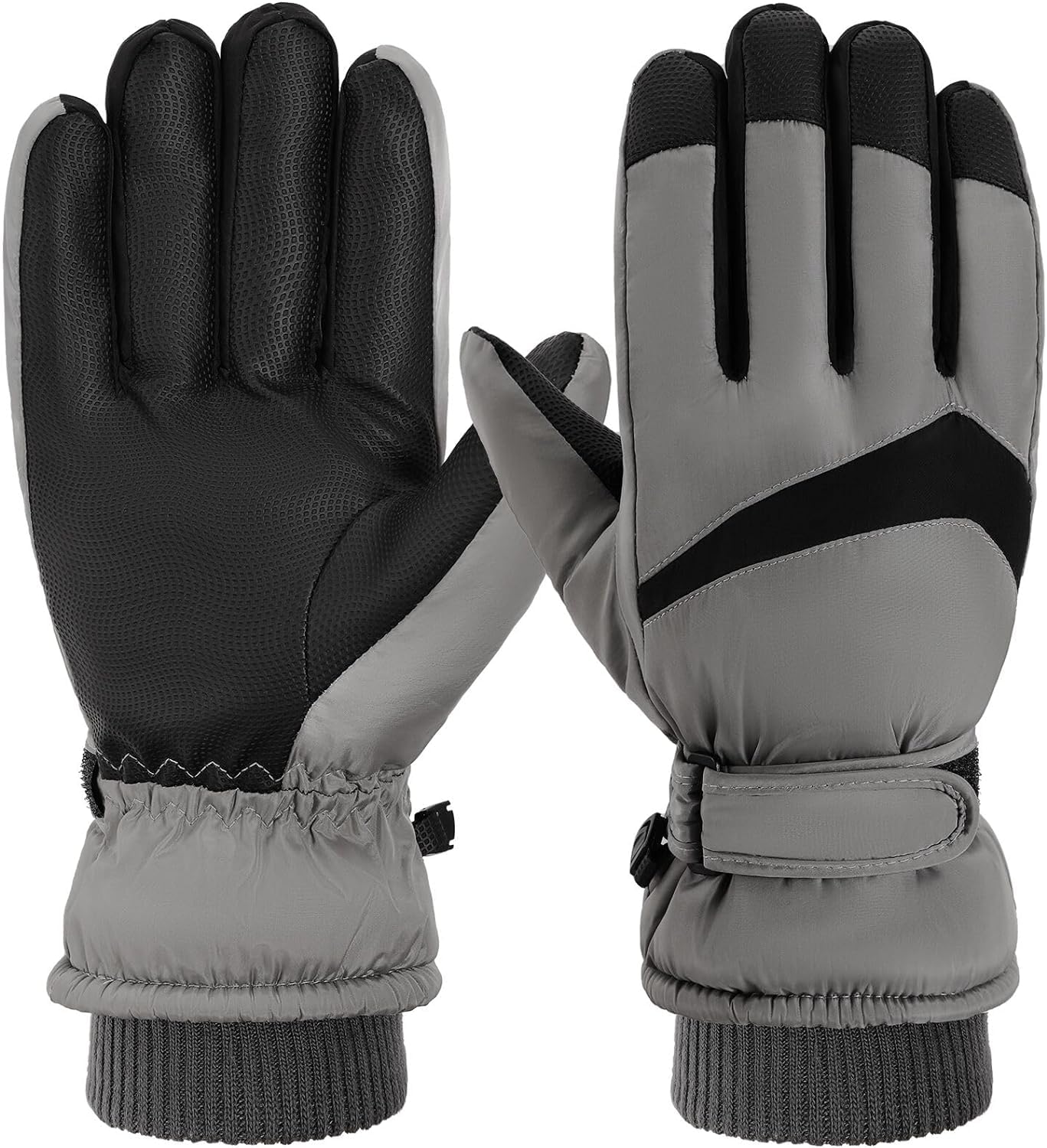 NALACALWinter Gloves for Men and Women, Wool Fleece Liner Touchscreen Gloves, Thermal Warm Winter Gloves for Cold Weather