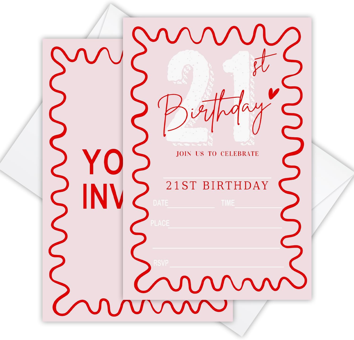 Pink Birthday Invitation Card Pink Bow Birthday Invites Cards for Girls Kids Adults 4x6 Inch Party Invitations with Envelopes 20 Pcs Double Sided Invitation Card for Women Girls Party Invites FS556