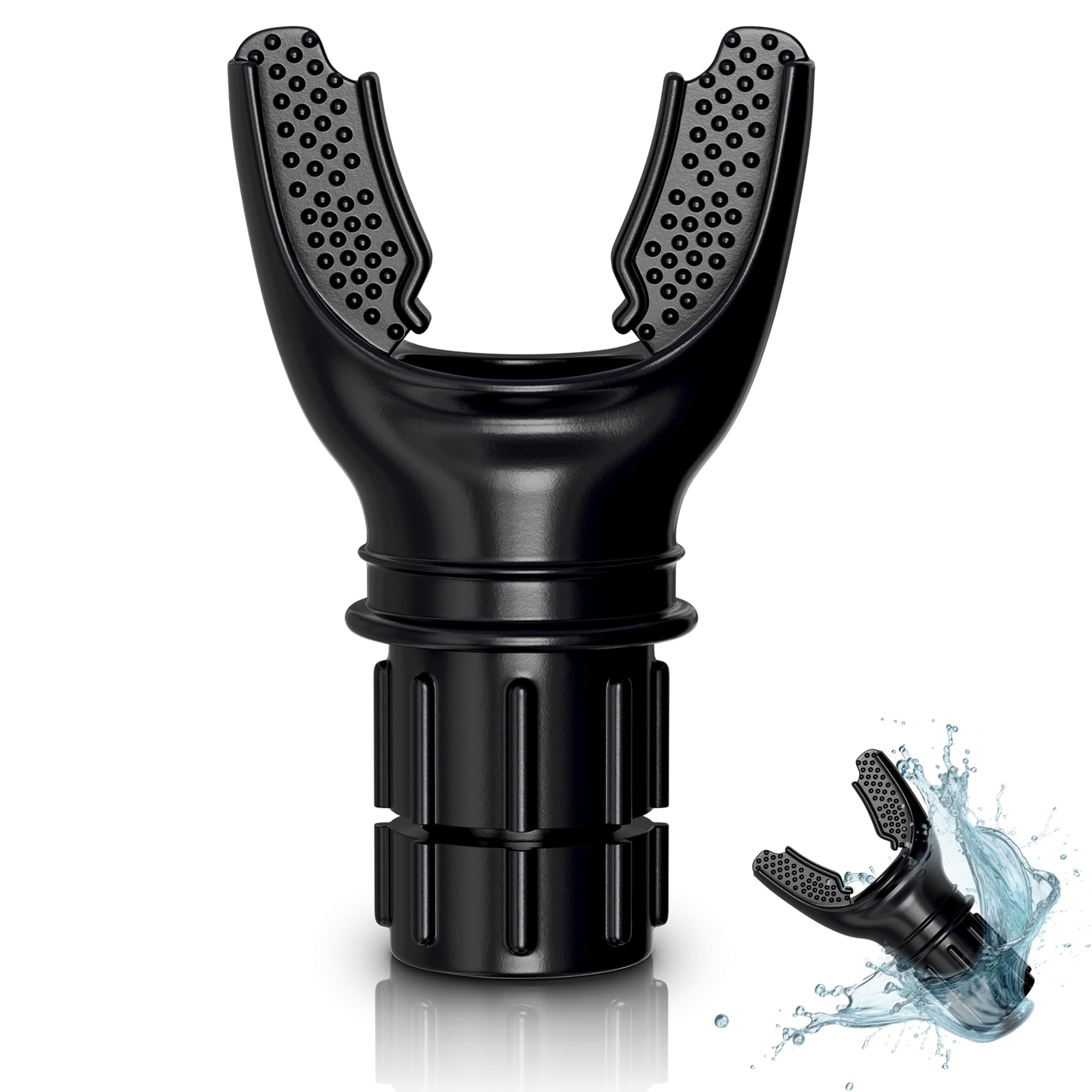 BlackSquid Breathing Exercise Device - Fitness Breather Strength Endurance Trainer - Athletes Mouth Inhale Breather Stamina Booster Mouthpiece
