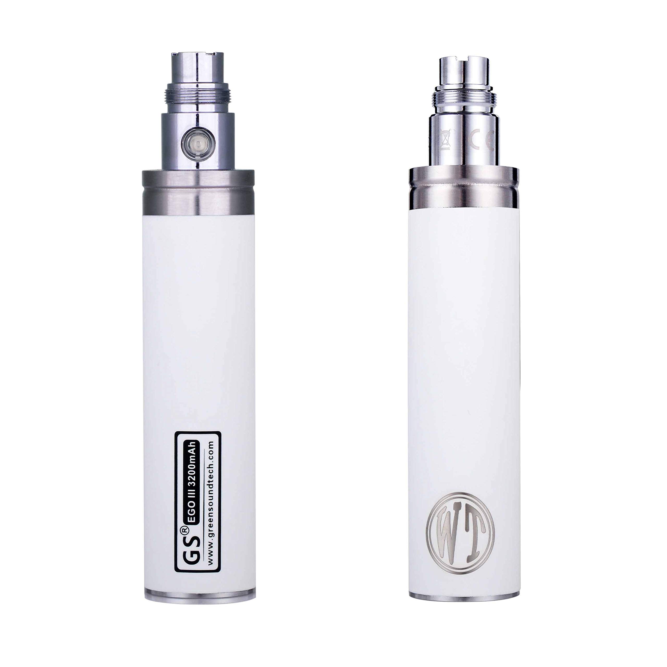 Wolfteeth GS EGO II 3200mAh Batterie Rechargeable Haute Capacité, 510 Cigarette  Electronique Sans Nicotine Ni Tabac (Blanc 115101) : Amazon.fr: High-Tech