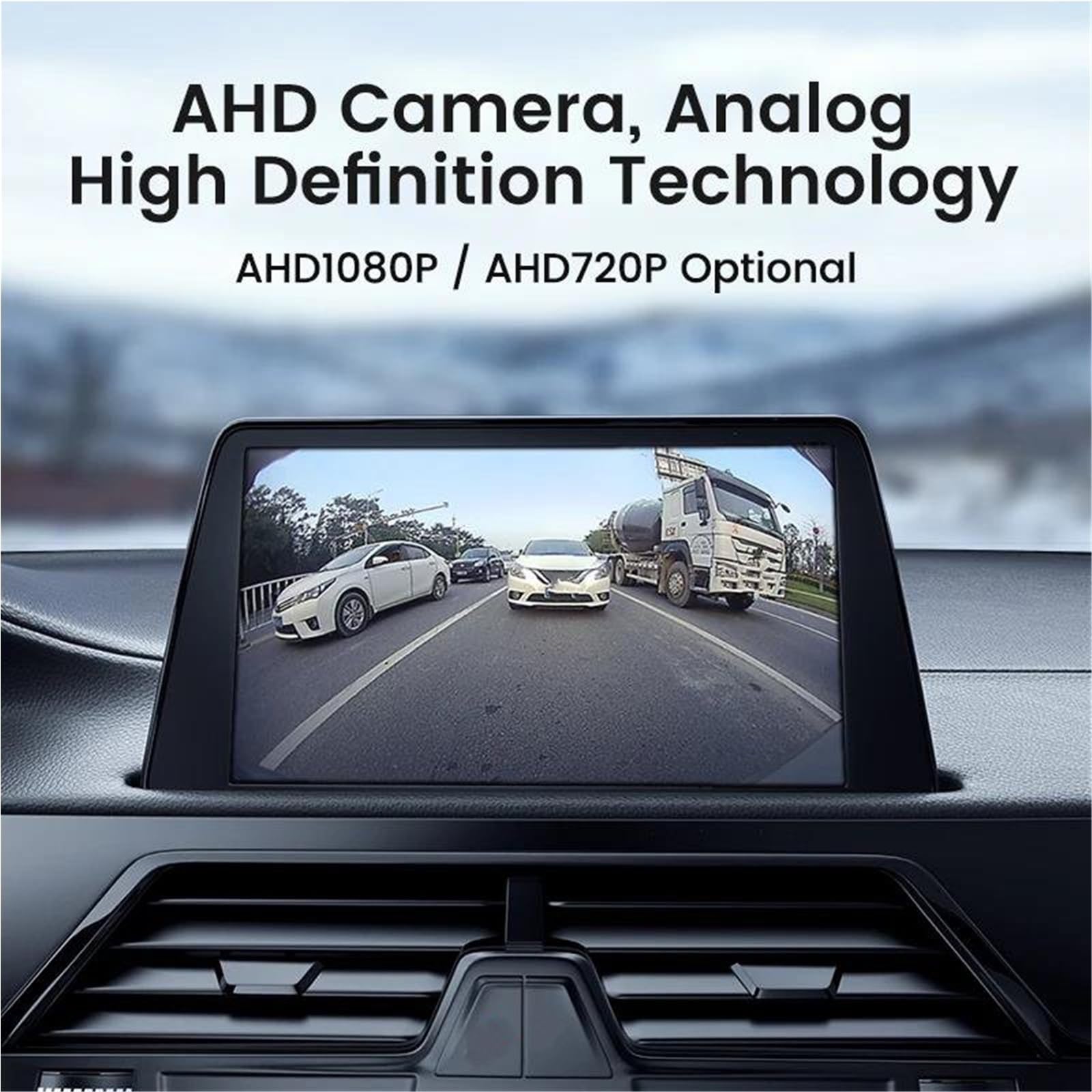 Cámara Visión Trasera para Coche 170 Grados 1920 X 1080P AHD Resistente Al Agua para Hyundai para Verna para Solaris Sedan(AHD1080P-175deg)