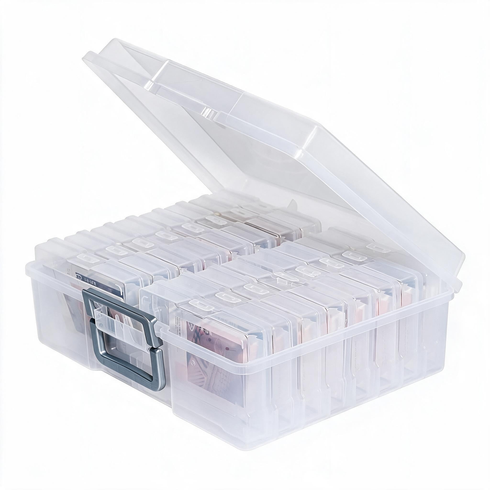novelinks Photo Storage Box and 16 Inner 4" x 6" Photo Storage Containers