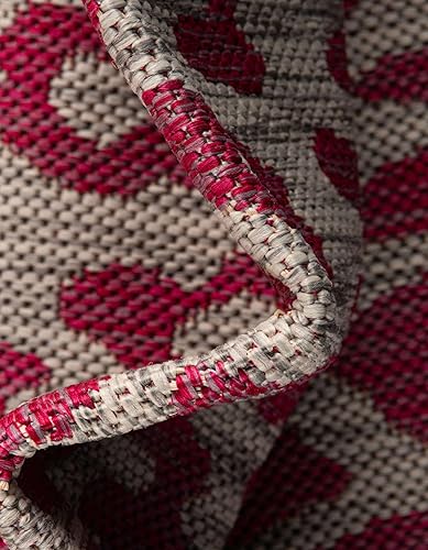 Vista 33 de Unique Loom Outdoor Safari Collection - Alfombra Samburu (10 pies cuadrados, natural/marrón claro)