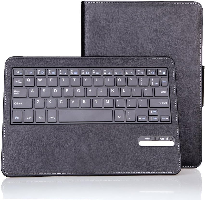 jVose Bluetooth Keyboard Case for Samsung Galaxy Note 10.1, 2014 Edition (Black)
