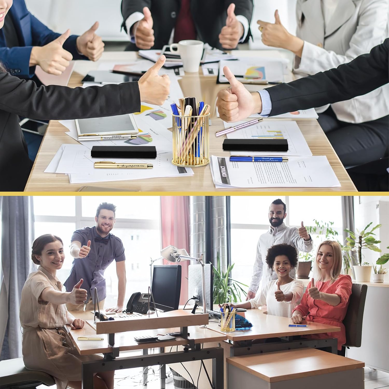 PerKoop 30 Set Thank You Pen Employee Appreciation Graduation Ballpoint Pen with Engraved Inspirational Quotes with Box for Nurse Appreciation Week Teacher Office Black Ink(Multicolor,Mixed) - Image 6