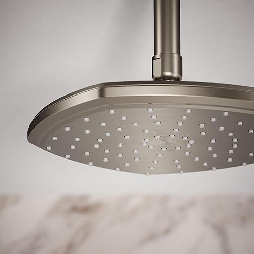 Miniatura 77 de KOHLER 27051-SN - Cabezal de lluvia de una sola función de 8 pulgadas, cabezal de ducha de un solo rociador, cabezal de ducha tipo lluvia, 2.5 GPM