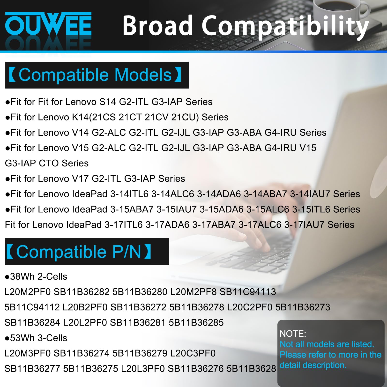 Lenovo V17 G4 FESTAS L20M3PF0 Ersatz Akku Für Lenovo Ideapad 3-14ABA7 14ADA6 Lenovo V15 G4