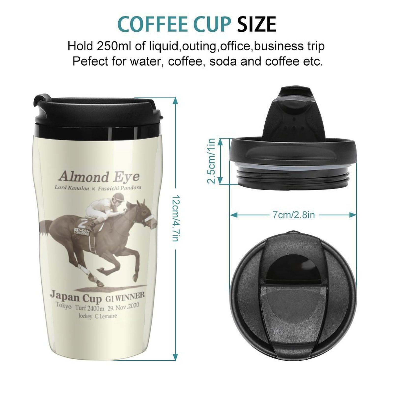Amazon｜コーヒー タンブラー 競馬 最強女王アーモンドアイ 記念