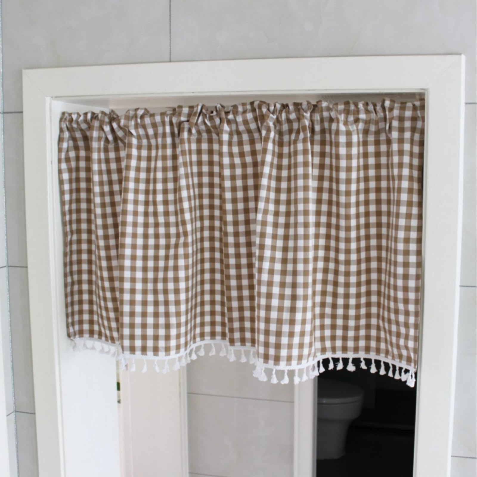 Tabliers de cuisine courts modernes pour homme et femme, mélange de polyester et de coton, élégants et fonctionnels, parfaits pour la salle de bain ou le placard, accessoire de décoration d'intérieur